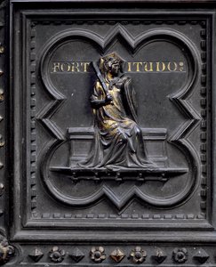 Fortitude, paneel E van de Zuiddeuren van het Baptisterium van San Giovanni